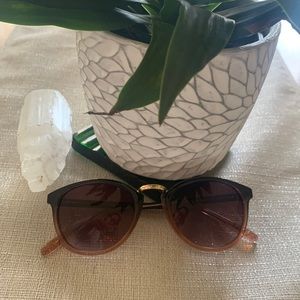 LUCKY BRAND CAT 3 SUNGLASSES OMBRE BROWN